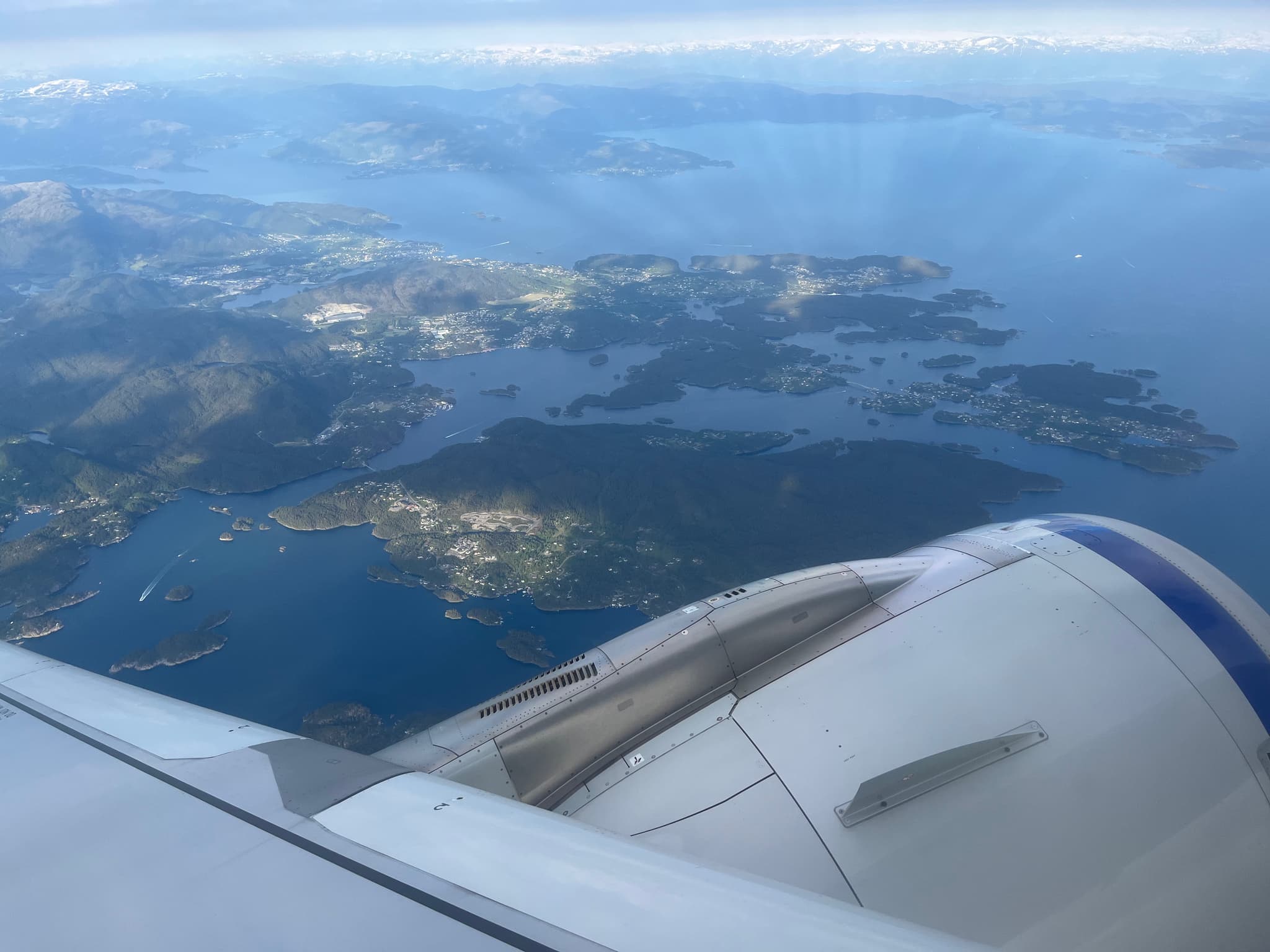 Norwegian west coast from the sky