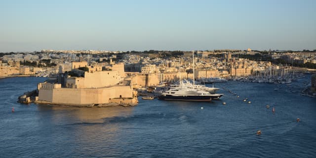 Evening view over the Three Cities