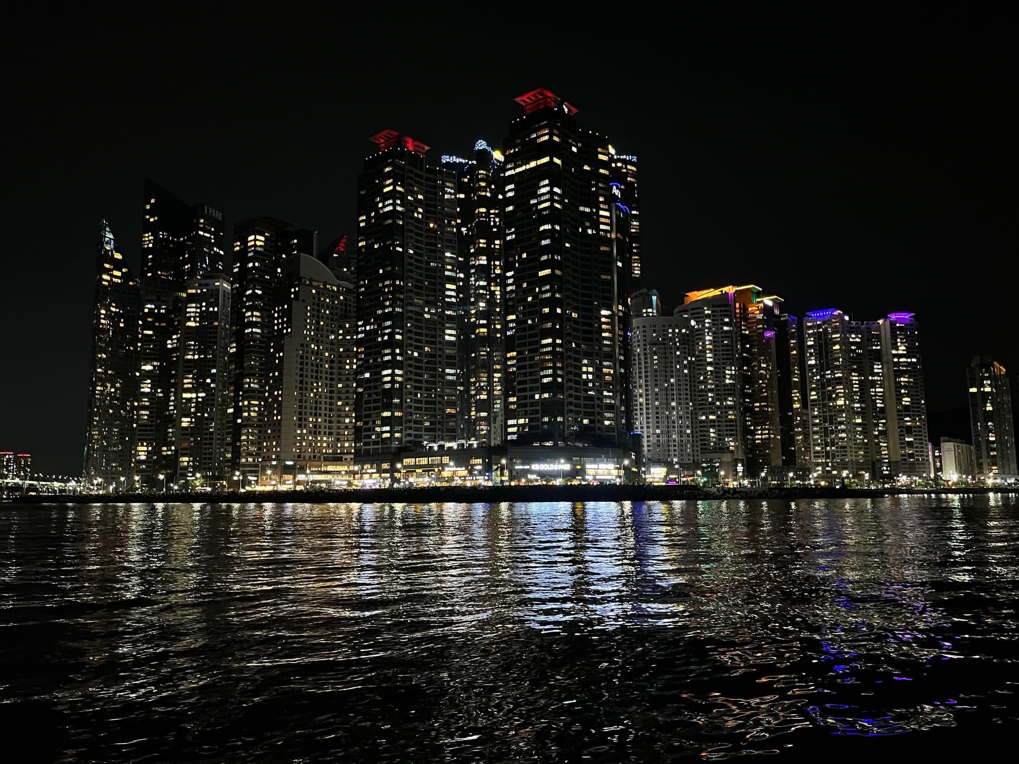 Busan skyline during the night