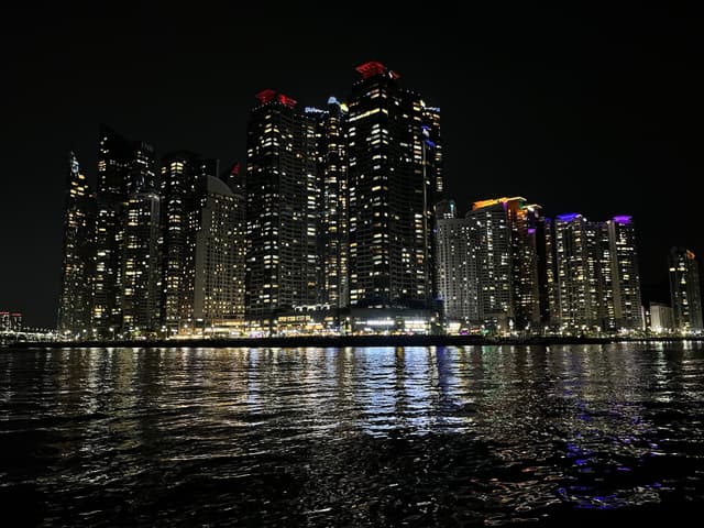 Busan skyline during the night