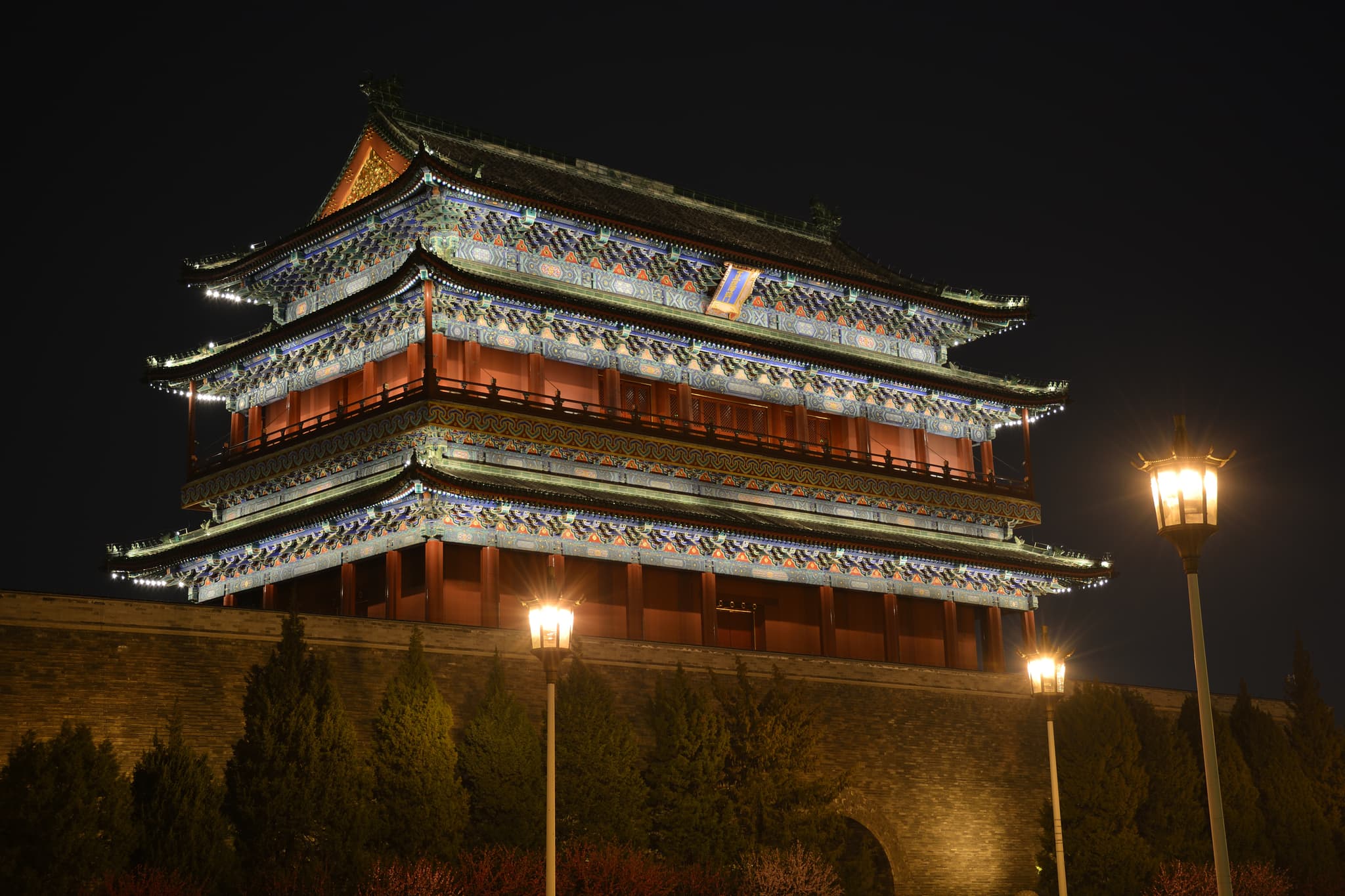Zhengyangmen gatehouse tower in Beijing