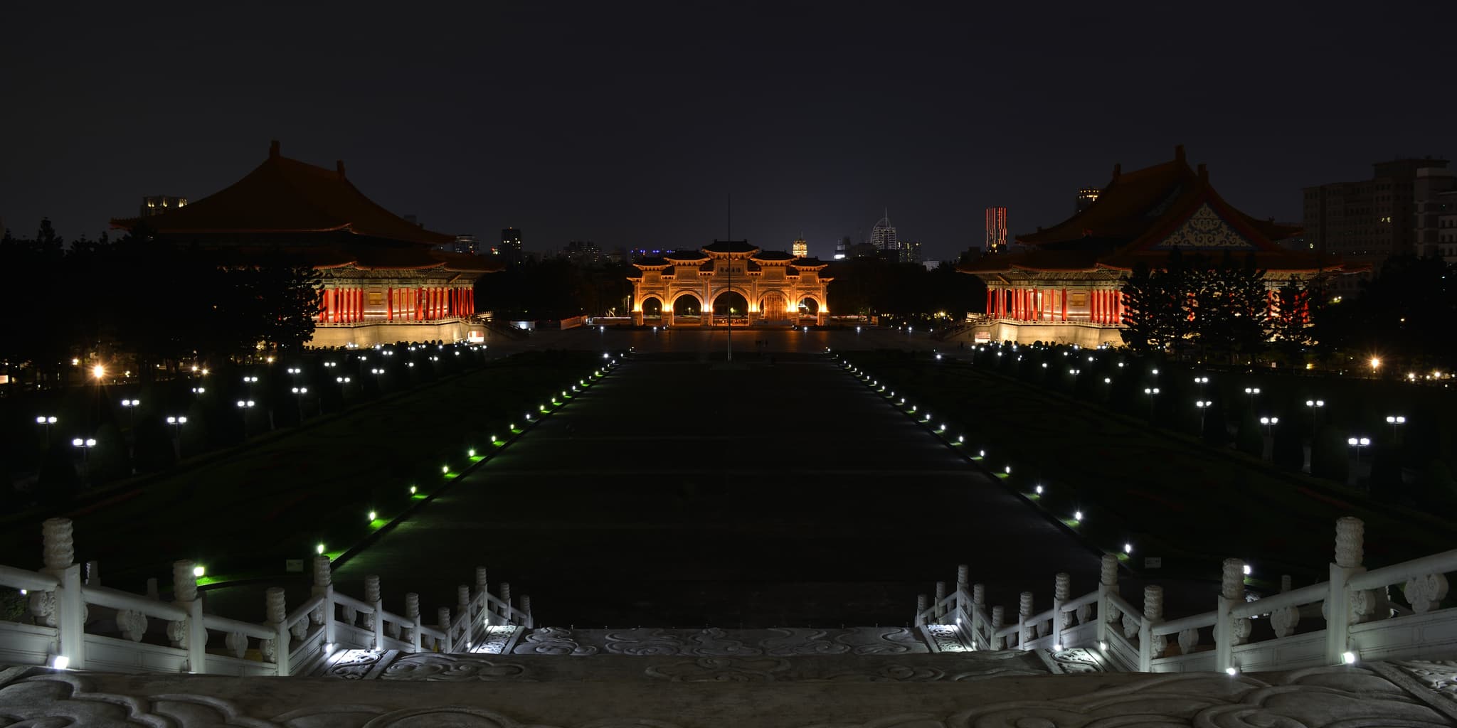 Taipei Liberty square at night