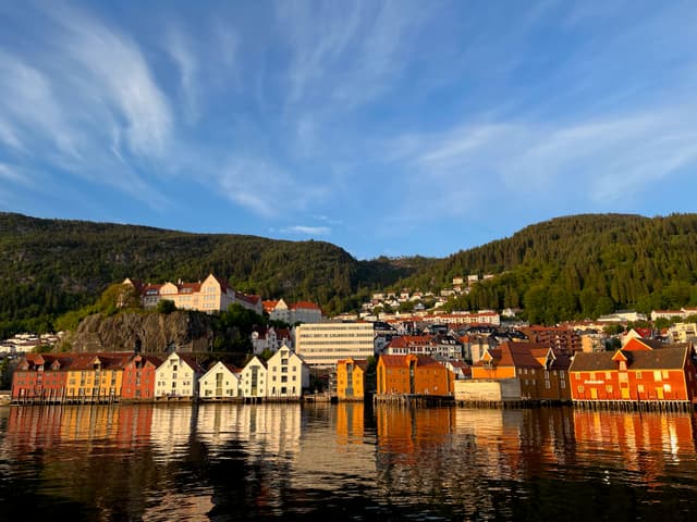 Bergen before sunset