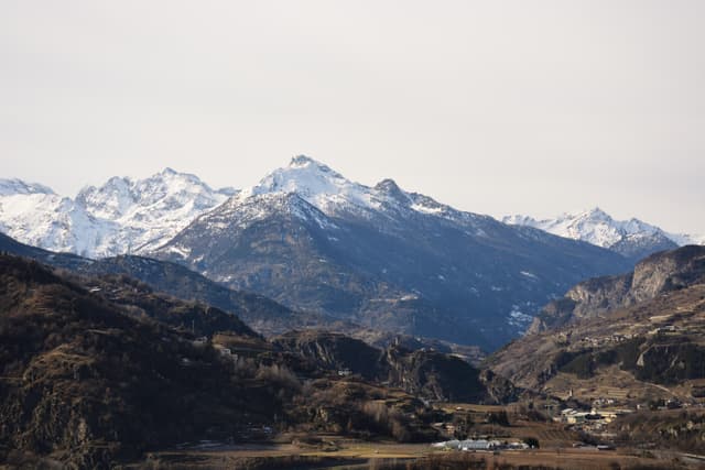 Aosta valley in winter
