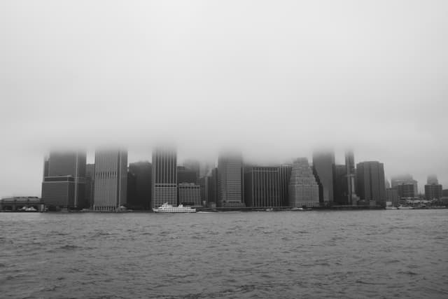 Manhattan in the fog