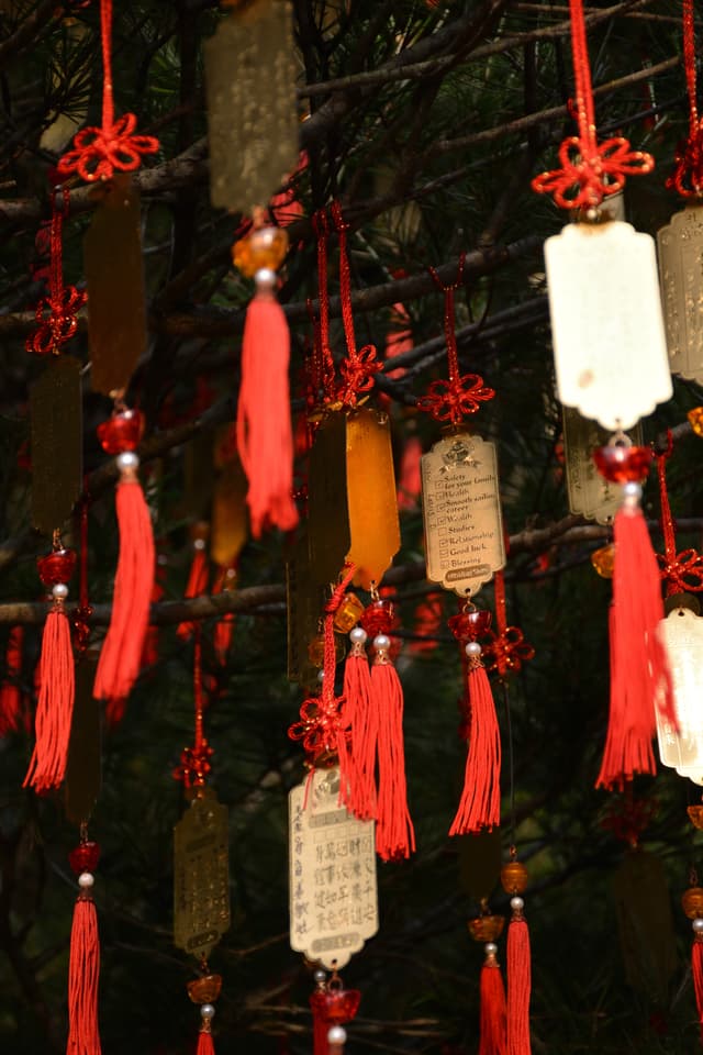 Golden Taoist prayer charms