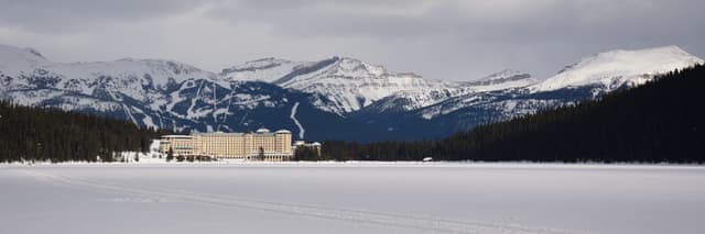 Chateau Lake Louise in winter