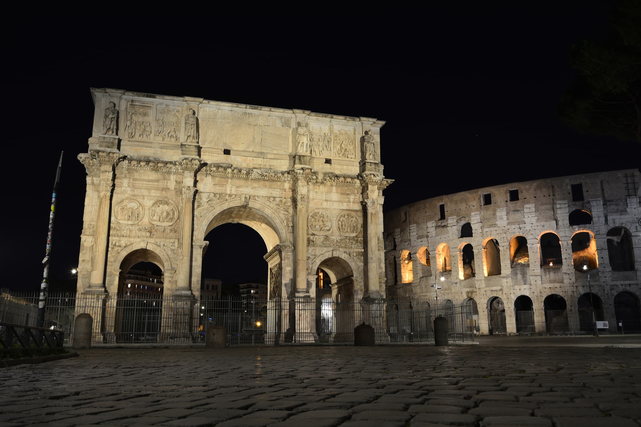 Arch of Constantine and Colosseum