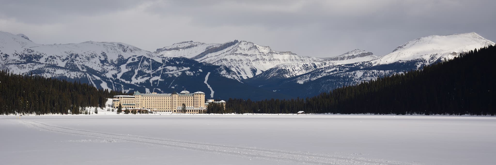 Chateau Lake Louise in winter